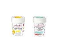 2 coloranti alimentari in polvere - giallo-verde acqua