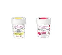 2 coloranti alimentari in polvere - rosa- giallo pastello