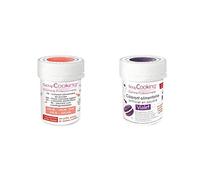 2 coloranti alimentari in polvere - viola-corallo