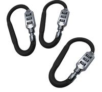 [2 colori] 3 Moschettoni a Combinazione di Sicurezza 3 Cifre a Forma di D -001F
