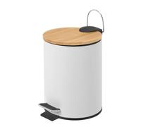 [2 COLORI] Pattumiera Cestino Bagno e Cucina a Pedale 3 Litri Estraibile 17x22cm