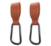 2 comodi ganci clip accessori moschettone in lega di alluminio per appendere borse per pannolini in pelle PU 2 pezzi gancio portatile clip regolabile per appendere la borsa