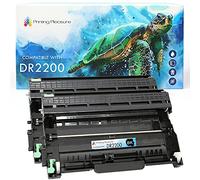 2 Compatibili DR2200 Tamburo per Brother DCP-7055 DCP-7060D DCP-7065DN HL-2130 HL-2132 HL-2135W HL-2240 HL-2240D HL-2250DN HL-2270DW MFC-7360N MFC-7460DN MFC-7860DW FAX-2840 - Nero, Alta Resa