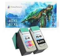 2 Compatibili PG-40 CL-41 Cartucce d'inchiostro per Pixma iP1600 iP1800 iP1900 iP2200 iP2500 iP2600 MP140 MP150 MP160 MP170 MP180 MP190 MP210 MP450 MP460 MX300 MX310 - Nero/Colore, Alta Capacità