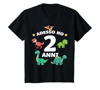2 Compleanno Bambini Dinosauro Regalo Di 2 Anni Maglietta