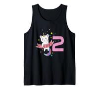 2° Compleanno I am 2 Years Cat Unicorn Canotta