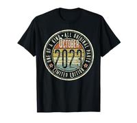 2° Compleanno Vintage Ottobre 2023 Retro Limited Edition Maglietta