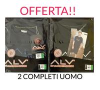 2 Completi Manica Corta UOMO ALV COTONE ESTIVO SMANICATO PIGIAMA PIGIAMI MODA