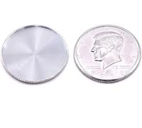 2 conchiglie espanse per monete apparenti/scomparse, accessori magici per maghi, primo piano, illusione magica, oggetti di scena Gimmick Mentalism (2 conchiglie per monete da mezzo dollaro)