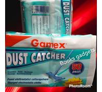 2 Conf. (100 Panni) Gamex Dust Catcher Elettrostatici Catturapolvere 22,5x29cm