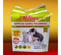 3 Conf. (30 Tappetini) Mr Dickens Tappetino per Animali Carbone Attivo 60x60cm