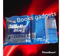 2 Conf. (40 Lamette) Gillette Blue II Lametta Bilama Chromium Coating