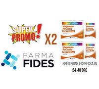 2 Conf MASSIGEN - Magnesio Potassio Forte Zero Zuccheri 24+6 Bustine da 8g