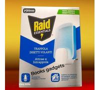 2 Conf. Raid Essentials (Base + Ricarica) Trappola Insetti Volanti con Luce Led