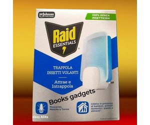2 Conf. Raid Essentials (Base + Ricarica) Trappola Insetti Volanti con Luce Led