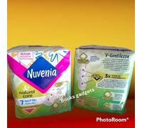 2 Confez. (14 Assorbenti) Nuvenia Care Notte con Ali con Aloe Vera e Camomilla