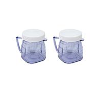2 Confezione di Pezzi di Ricambio per La Maggior Parte Degli Accessori per Frullatori Izer Compatibili con 2 Tazza di Barattolo di Plastica