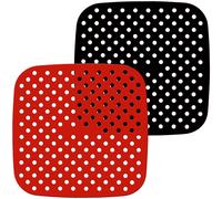 2 Confezione Riutilizzabile Friggitrice ad Aria Fodere Quadrato Antiaderente IN