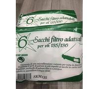 2 confezioni 12 pezzi Sacchetti compatibili vk 135/136