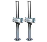 2 CONFEZIONI 34 mm Prop Drop Stand lungo 460 mm per rimorchio Jockey gamba e ...