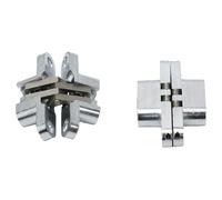 2 Confezioni Cerniera 180 Gradi Invisibile Pieghevole Porta Nascosto Croce W/