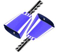 2 confezioni da 10 produttori con maniglie. Campanelle per tifo, sport, partite di calcio, eventi, campane a mano per scuola, campane da cowbells. Strumento musicale a percussione. Allarme campana