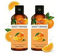 2 confezioni da 100ml*2/3,4fl.Oz*2, 30ml*2/1,0fl.Oz*2 | Olio essenziale di arancia dolce premium | 100% puro e naturale, olio idratante | Adatto a tutti i tipi di pelle, per viso e corpo | Inodore, na