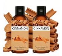2 confezioni da 100ml*2/3,4fl.Oz*2, 30ml*2/1,0fl.Oz*2 | Olio essenziale di cannella premium | 100% puro e naturale, olio idratante | Adatto a tutti i tipi di pelle, per viso e corpo | Inodore, natural