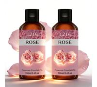 2 confezioni da 100ml*2/3,4fl.Oz*2, 30ml*2/1,0fl.Oz*2 | Olio essenziale di rosa premium | 100% puro e naturale, olio idratante | Adatto a tutti i tipi di pelle, per viso e corpo | Inodore, naturale, i