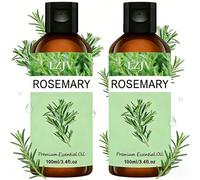 2 confezioni da 100ml*2/3,4fl.Oz*2, 30ml*2/1,0fl.Oz*2 | Olio essenziale di rosmarino premium | 100% puro e naturale, olio idratante | Adatto a tutti i tipi di pelle, per viso e corpo | Inodore, natura