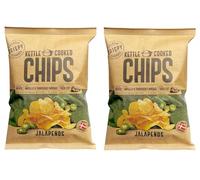 2 Confezioni da 150 gr -Kettle Cooked- Premium Chips, gusto Jalapenos