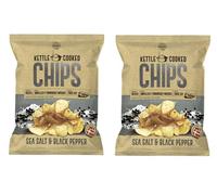 2 Confezioni da 150 gr -Kettle Cooked- Premium Chips, gusto PEPE