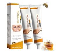 2 confezioni da 20 g di crema antirughe per viso e collo, crema idratante naturale con veleno d'api per una pelle più soda, crema anti-invecchiamento per tutti i tipi di pelle