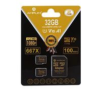 2 confezioni da 32 GB Micro SD SDHC Memory Card Plus Adapter (Class 10 U1 UHS-I V10 A1 Pro MicroSD HC) 2 x 32 GB Ultra High Speed 667 X 100 MB/s UHS-1.