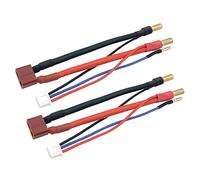 2 confezioni da 5 mm Bullet Banana su Female Deans T-Plug LiPo cavo batteria & JST-XH Balance per batterie LiPo 2S 7,4 V