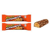 2 Confezioni da 50 Grammi di -Reesès- NUTRAGEOUS barretta al burro d'Arachidi e Cioccolato Crunchy