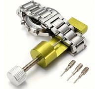 2 Confezioni Di Attrezzi Per Riparazione Di Orologi, Utensili Per Regolare I Bracciali, Ideale Come Regalo Dispositivo di rimozione regolabile del perno di collegamento della cinghia in 2 pezzi,Confez