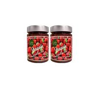 2 Confezioni di confettura di Fragole senza glutine 320 g - 68% di Frutta, Fragole italiane - Con Frutta di Alta qualità, Vegan - Senza Coloranti e Conservanti