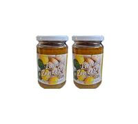 2 Confezioni di confettura di Limone e Zenzero senza glutine 320 g- 70% di Frutta, Limoni italiani - Con Frutta di Alta qualità, Vegan - Senza conservanti e coloranti