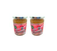 2 Confezioni di confettura di Mele con Cannella e Pinoli senza glutine 320 g - 78% di Frutta, Mele italiane - Con Frutta di Alta qualità, Vegan - Senza conservanti e coloranti