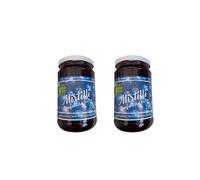 2 Confezioni di confettura di Mirtilli senza glutine - 78% di Frutta, Mirtilli italiane - Con Frutta di Alta qualità, Vegan - Senza conservanti e coloranti