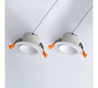 2 Confezioni di faretti da Incasso a LED da soffitto, luci per Quadri da Interno e Mini faretti Aent, faretti da Incasso con alloggiamento in Alluminio Bianco, faretti da soffitto per illuminazio