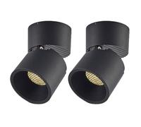 2 Confezioni di faretti da soffitto, faretti Regolabili, faretti da soffitto a LED, faretti da soffitto con Rotazione di 90°, Lampada da Parete Girevole in Alluminio per Soggiorno, Galleria, oper