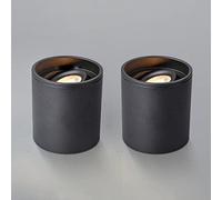 2 Confezioni di faretti LED cilindrici da soffitto, faretti da Incasso per Illuminazione d'aento, faretti direzionali da Interno, alloggiamento in Alluminio, per Camera da Letto, Cucina, Isola, Cor