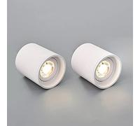 2 Confezioni di faretti LED cilindrici da soffitto, faretti da Incasso per Illuminazione d'aento, faretti direzionali da Interno, alloggiamento in Alluminio, per Camera da Letto, Cucina, Isola, Cor