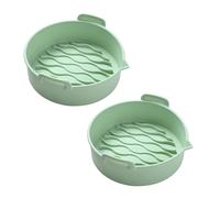 2 confezioni di fodere in silicone antiaderenti per friggitrici ad aria tappetini da cucina multifunzione vassoio friggitrici ad aria accessori