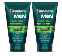 2 confezioni di Himalaya Men Pimple Clear Neem Face Wash 100 ml ciascuna scad...