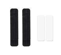 2 confezioni di maniglie for cassetti e finestre, autoadesive, for porte e guardaroba, organizer, appiccicose, apri e chiudi, dispositivo ausiliario for porte scorrevoli(A-black 02)