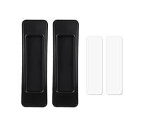 2 confezioni di maniglie for cassetti e finestre, autoadesive, for porte e guardaroba, organizer, appiccicose, apri e chiudi, dispositivo ausiliario for porte scorrevoli(A-black 01)