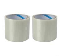 2 confezioni di nastro resistente impermeabile per riparazioni, larghezza 8 cm, resistenza alla temperatura operativa da -30 °C a +70 °C, per tende, coperture per barche, teloni, vele (8 cm x 10 m)